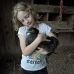 Addie and hen