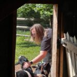 Mom loving her herd