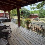 Porch overlooking Goats